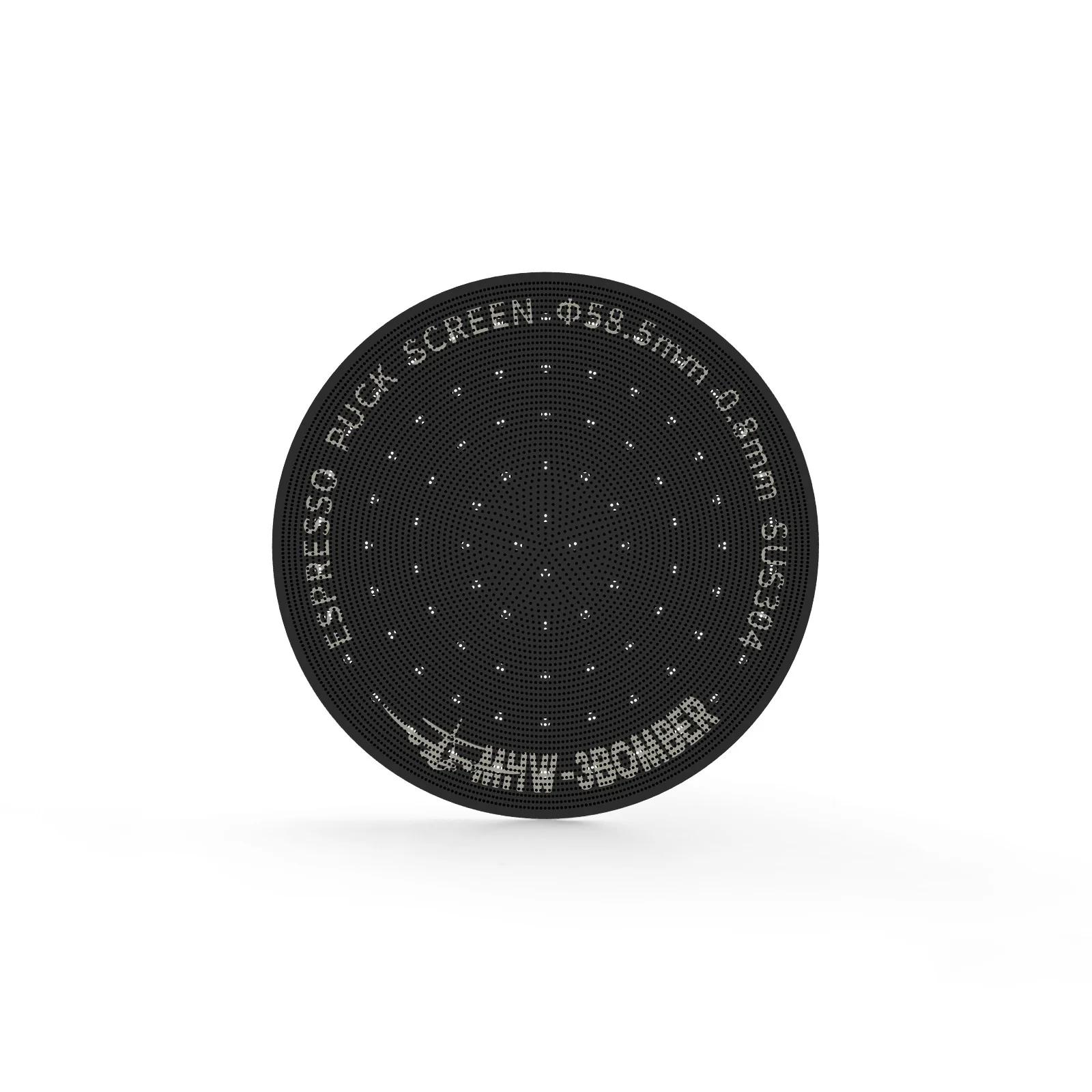 MHW-3BOMBER Espresso Puck Screen Titanium Plated Black 51/53.35/58.5mm - Image 4