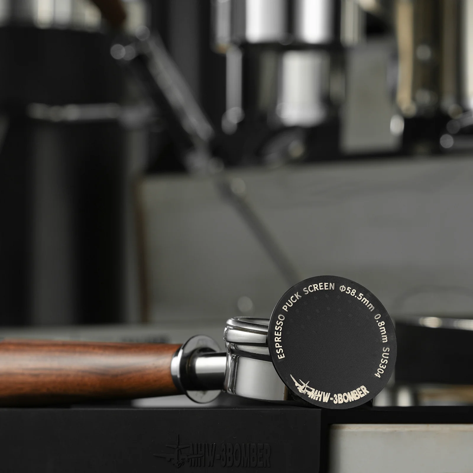 MHW-3BOMBER Espresso Puck Screen Titanium Plated Black 51/53.35/58.5mm - Image 6