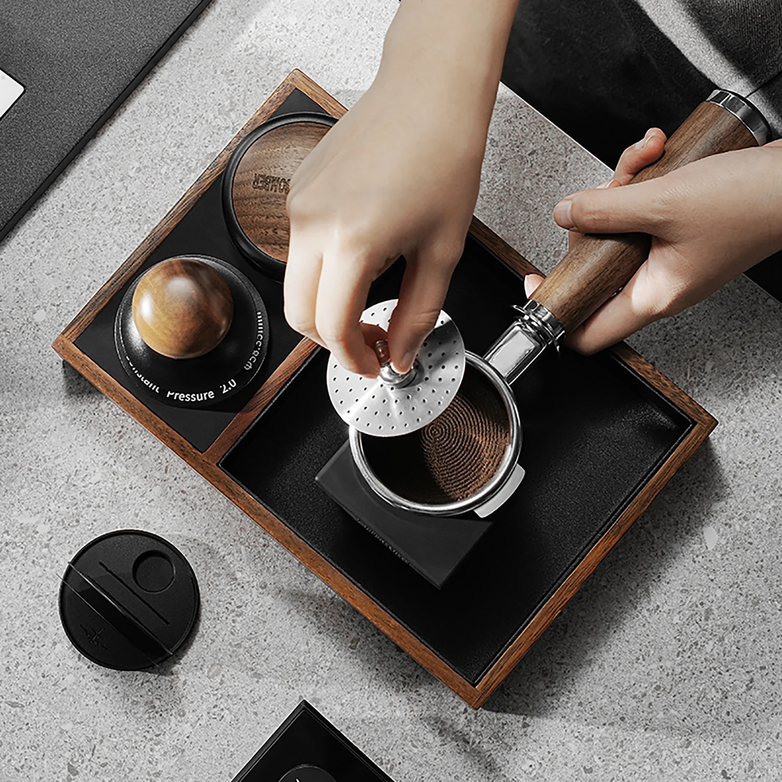 MHW-3BOMBER Espresso Puck Screen Titanium Plated Black 51/53.35/58.5mm - Image 7