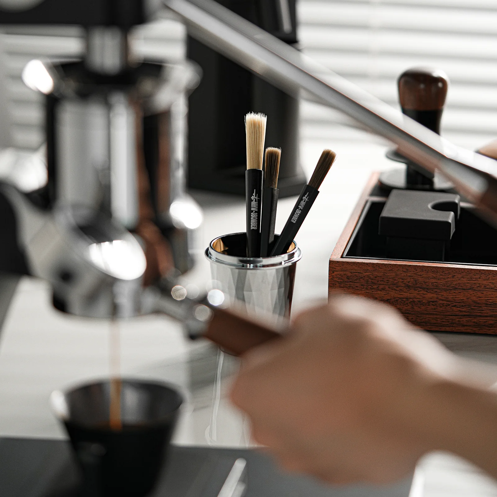 MHW-3BOMBER Coffee Cleaning Brush Espresso Brush Cleaner Tool - Image 7