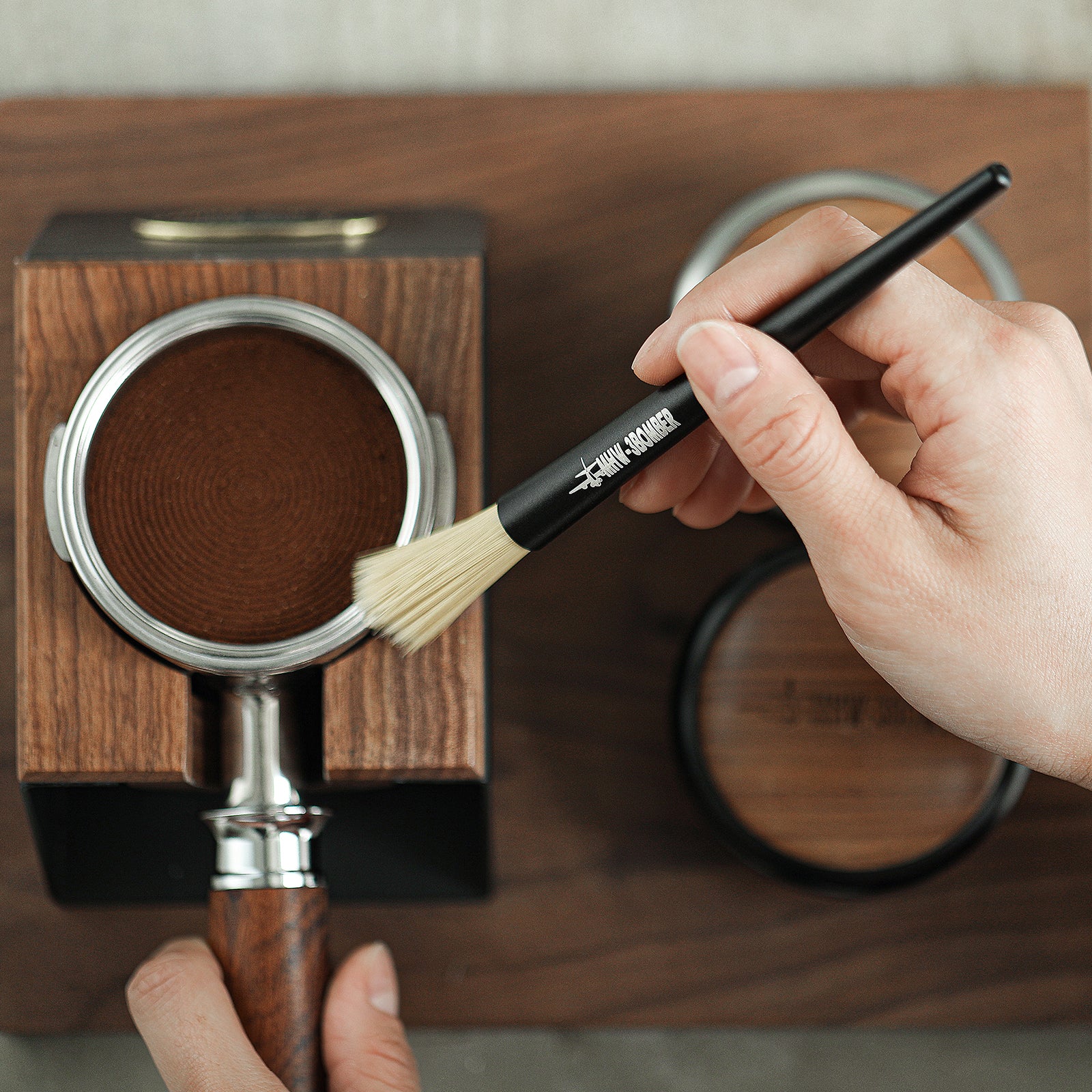 MHW-3BOMBER Coffee Cleaning Brush Espresso Brush Cleaner Tool - Image 8