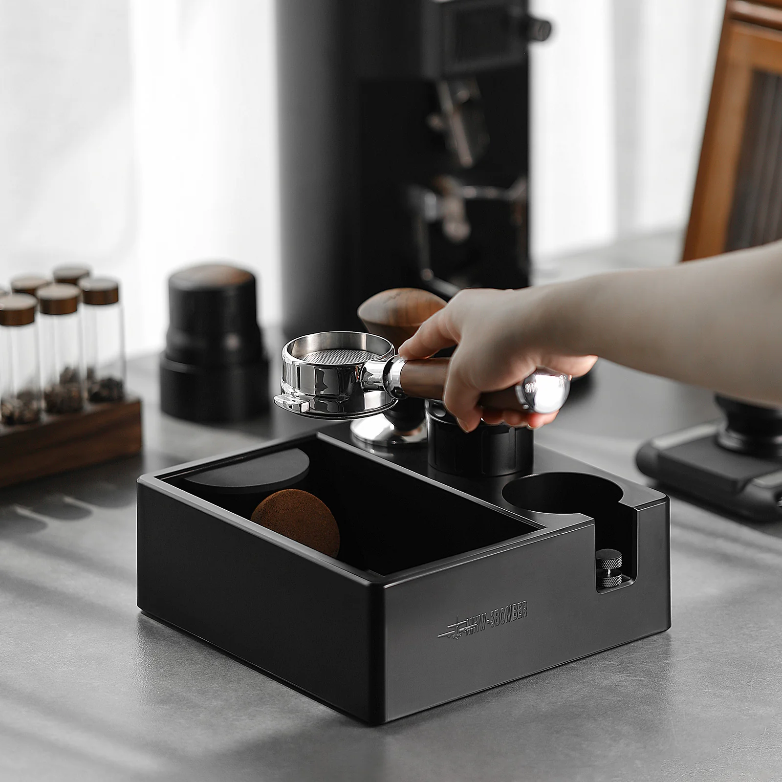 MHW-3BOMBER Espresso Accessories Organizer Box - Image 4