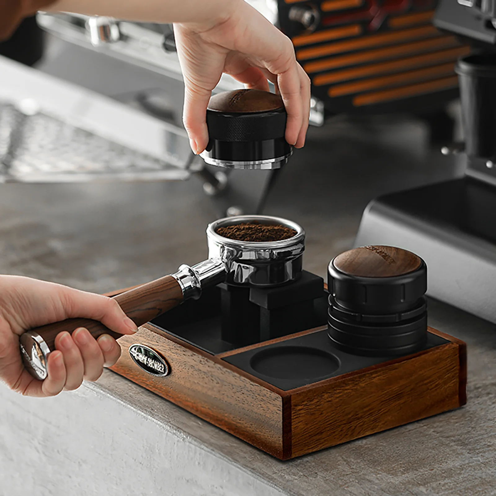 MHW-3BOMBER Espresso Tamping Station Coffee Portafilter Holder - Image 2