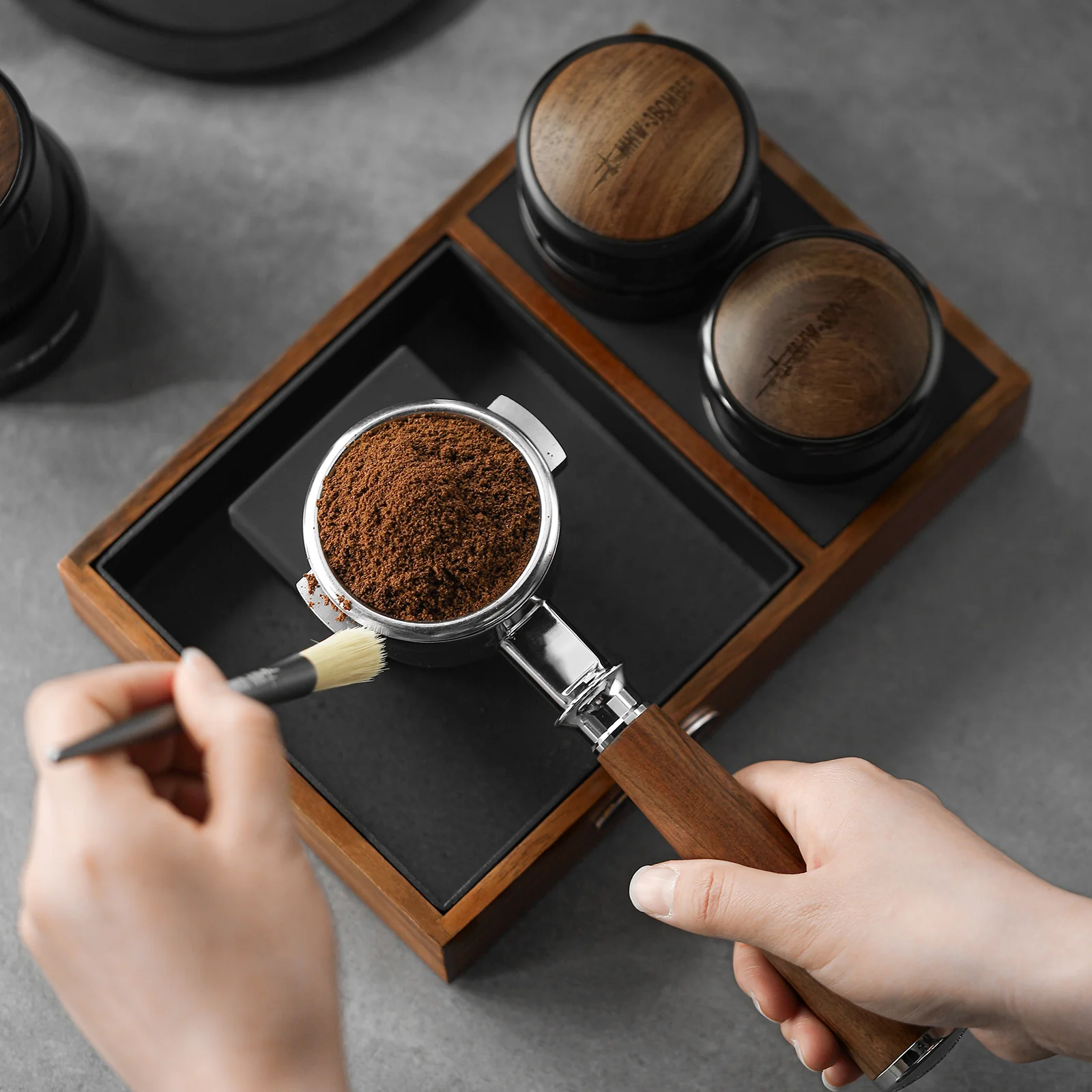 MHW-3BOMBER Espresso Tamping Station Coffee Portafilter Holder - Image 5