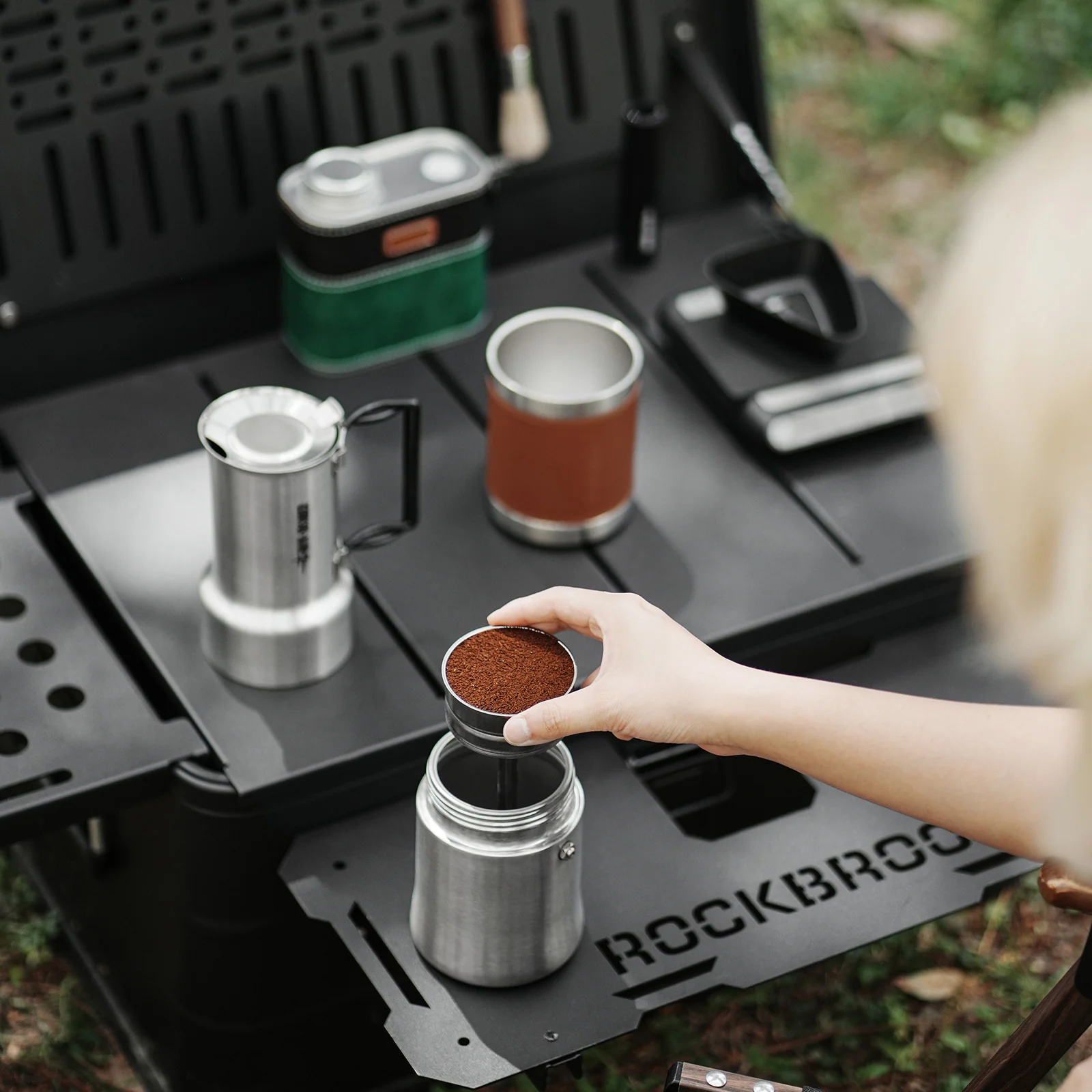 MHW-3BOMBER MET Outdoor Moka Pot - Image 5