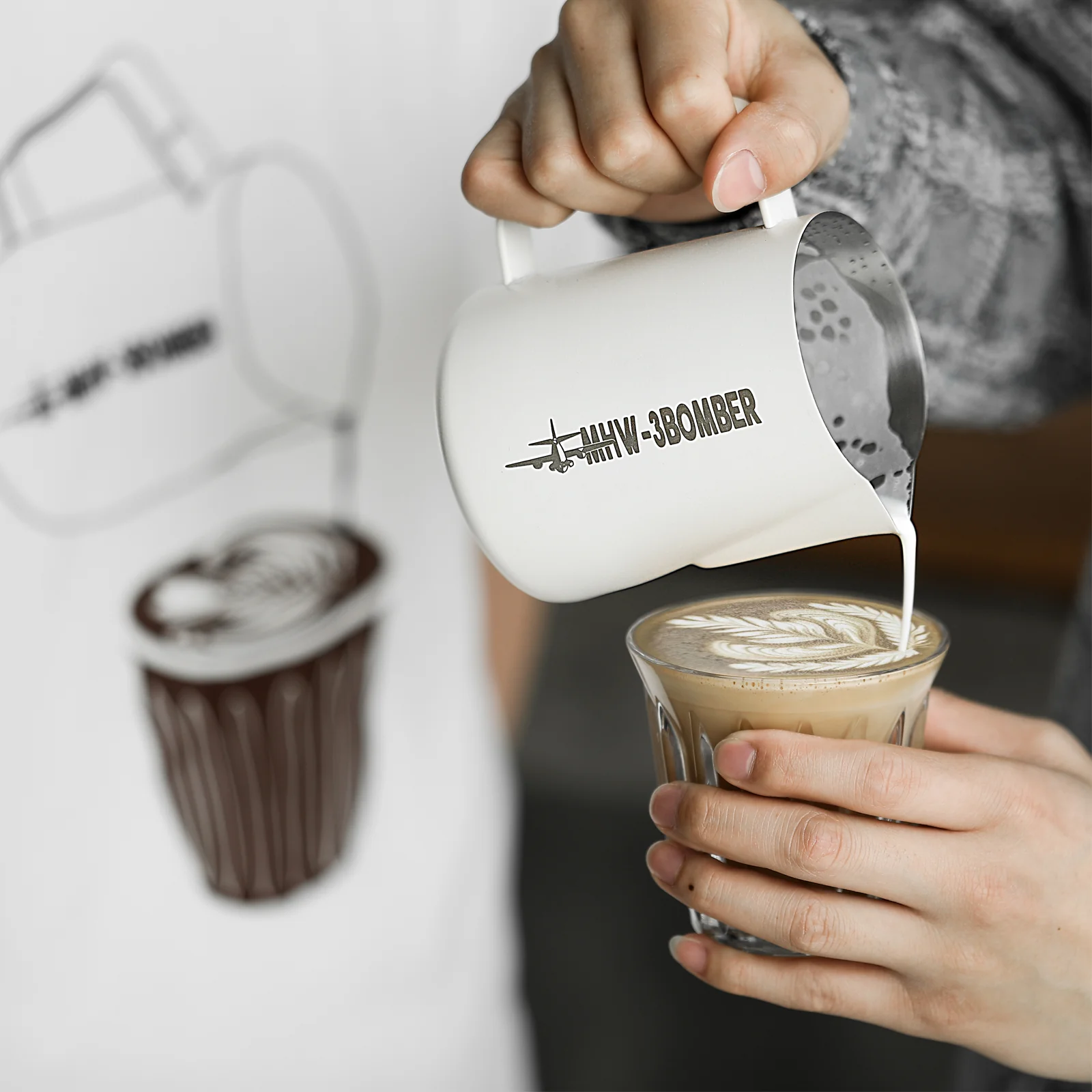 MHW-3BOMBER Milk Frothing Pitcher 3.0 White - Image 15