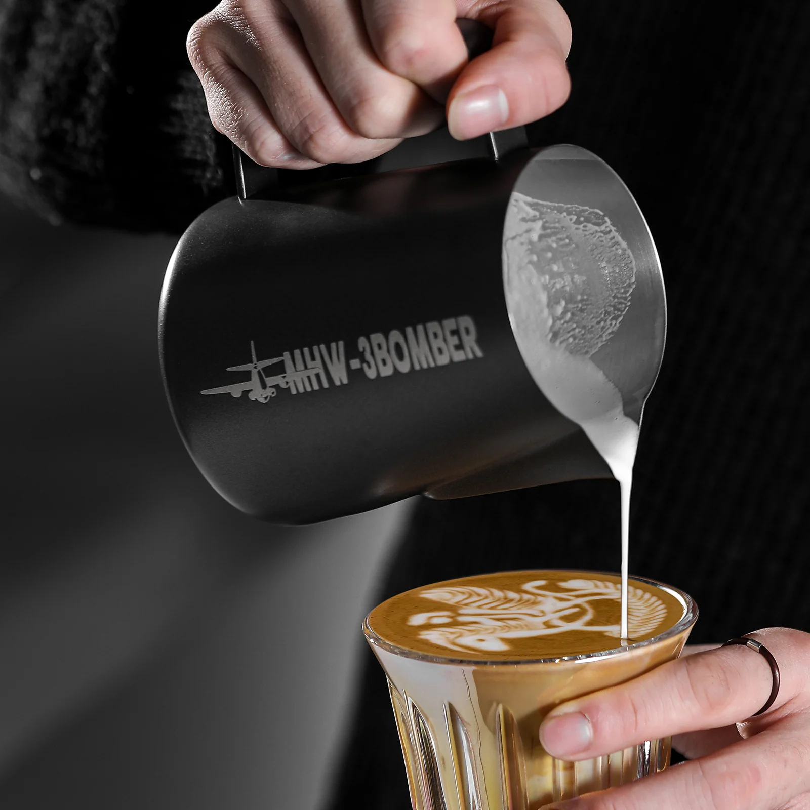MHW-3BOMBER Milk Frothing Pitcher 3.0 Matte Black - Image 9