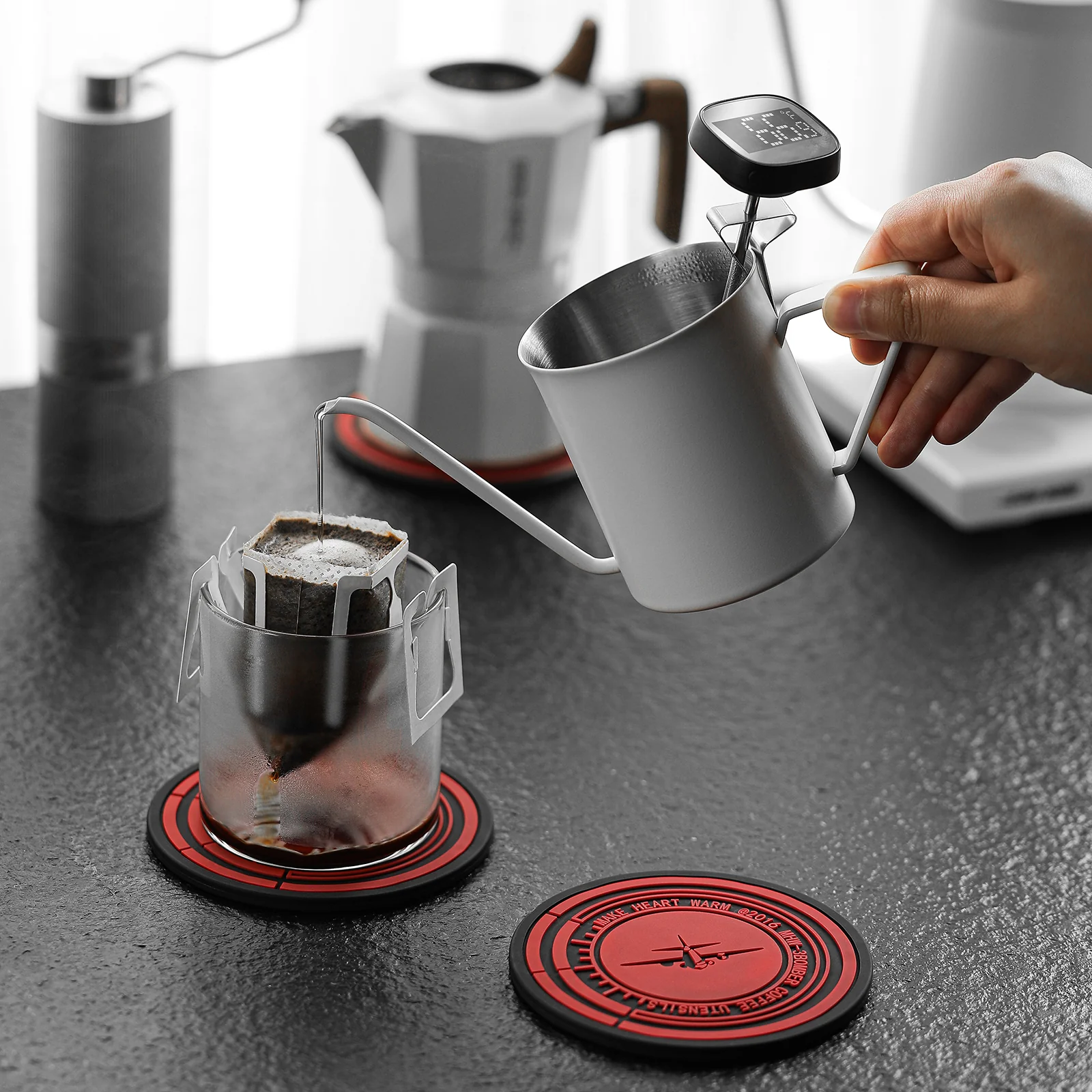 MHW-3BOMBER Moka Pot Silicon Tamper Storage Mat - Image 10