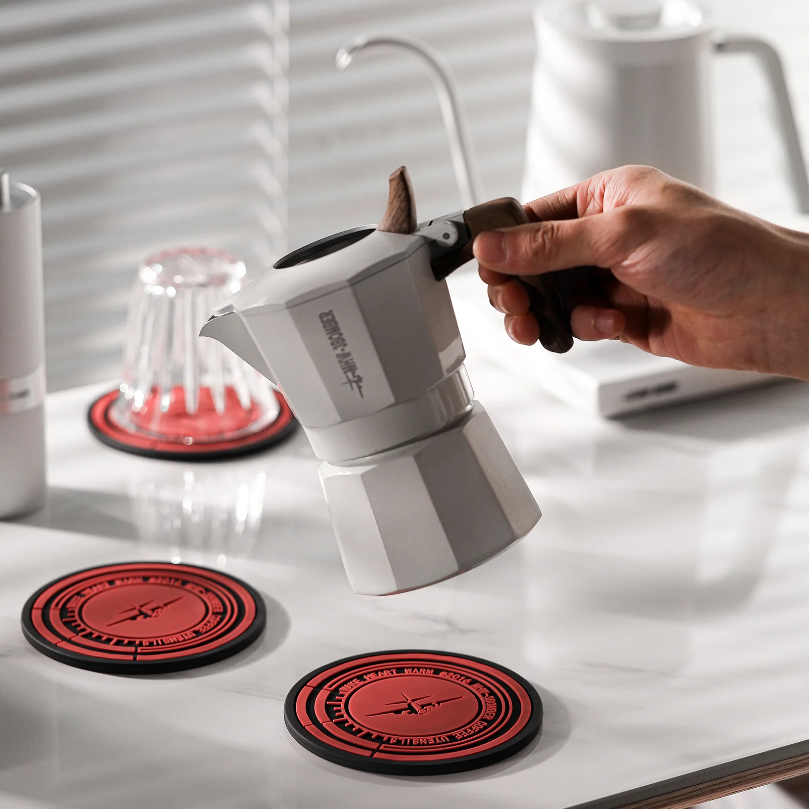 MHW-3BOMBER Moka Pot Silicon Tamper Storage Mat - Image 9