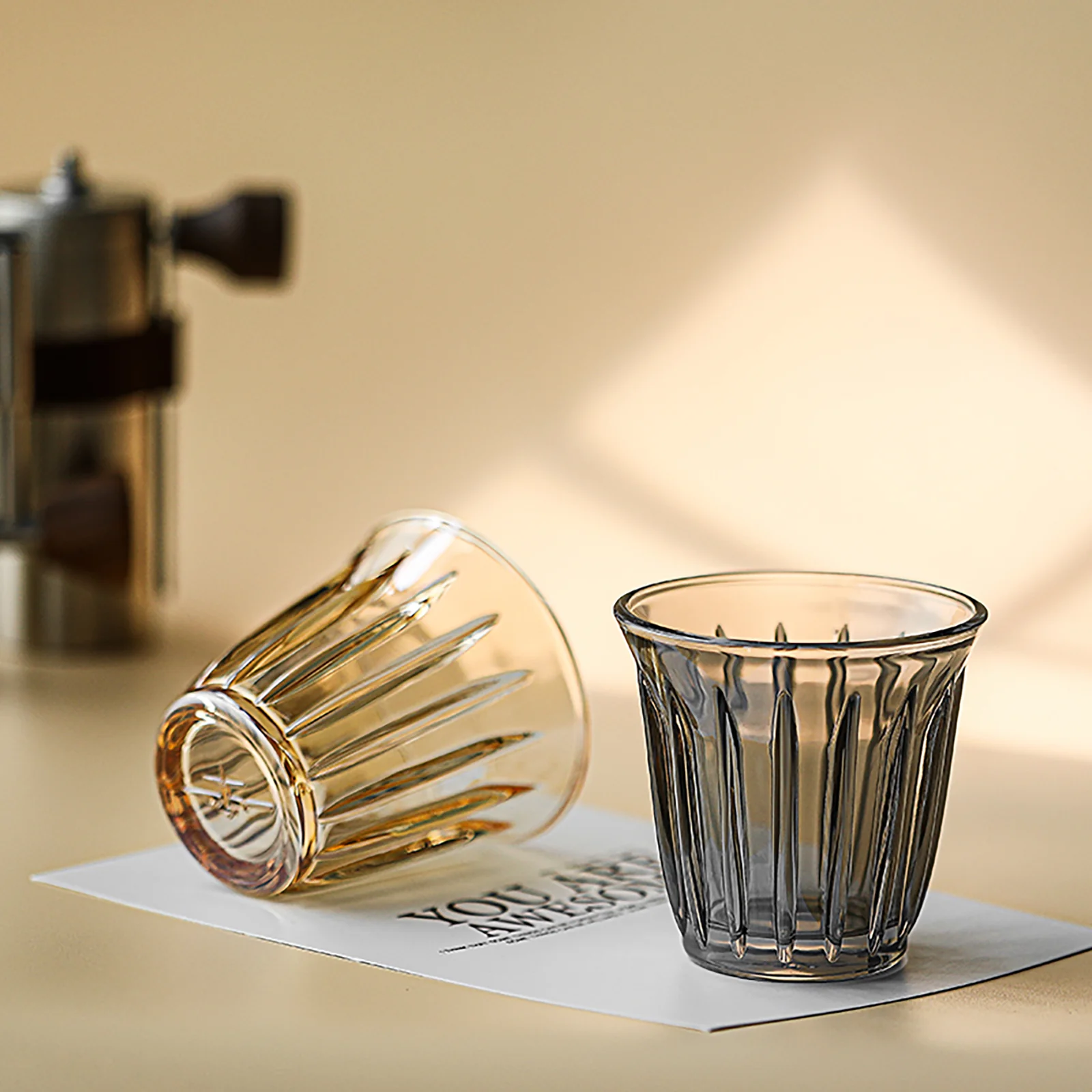 MHW-3BOMBER Wright Cup Glass Vacuum Electroplated Brown - Image 3