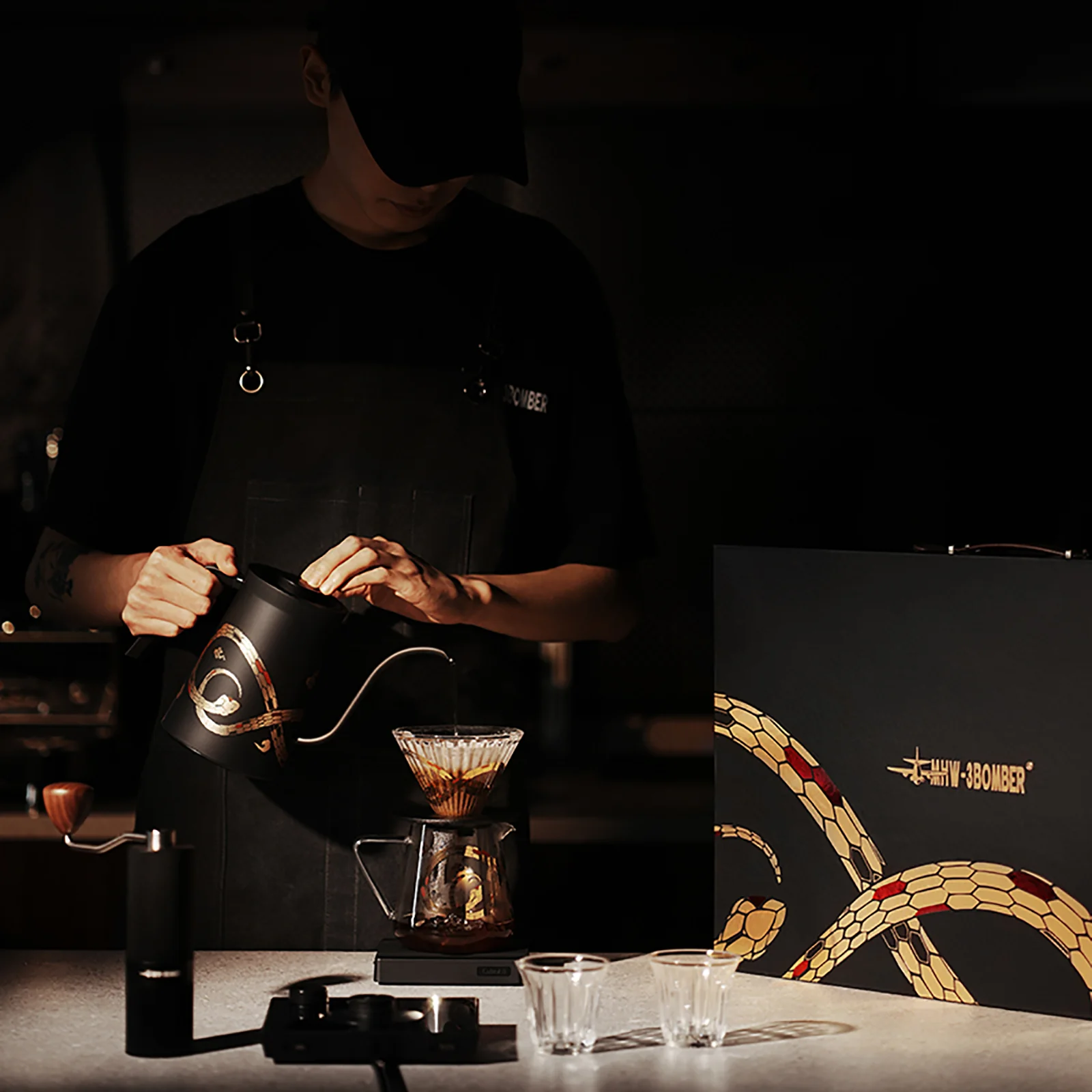 MHW-3BOMBER Serpent Collection Pour Over Coffee Gift Box - Image 10