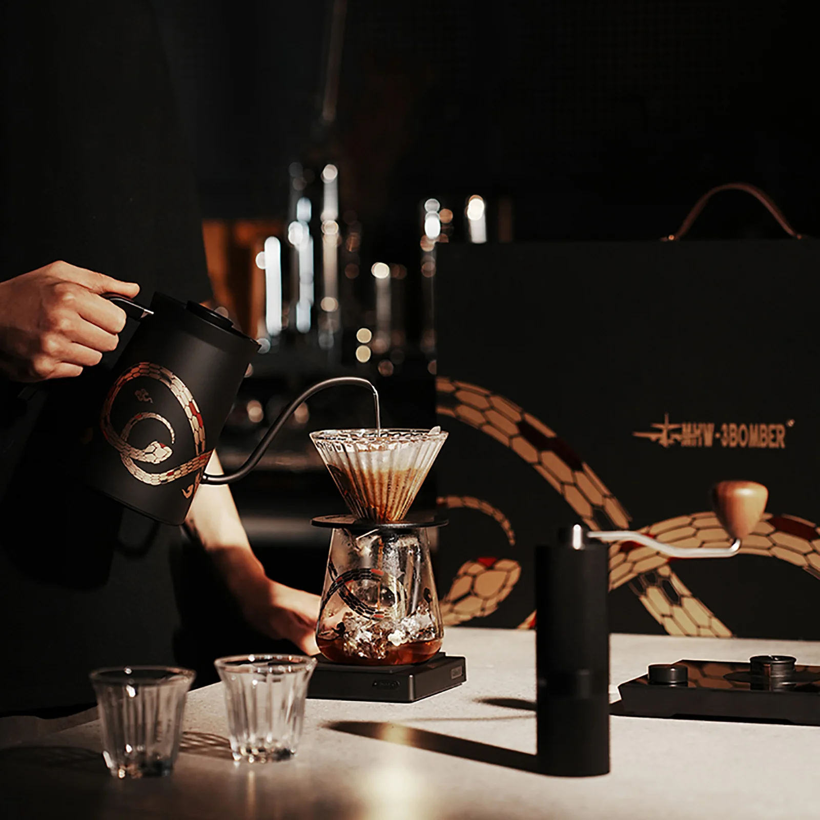 MHW-3BOMBER Serpent Collection Pour Over Coffee Gift Box - Image 9